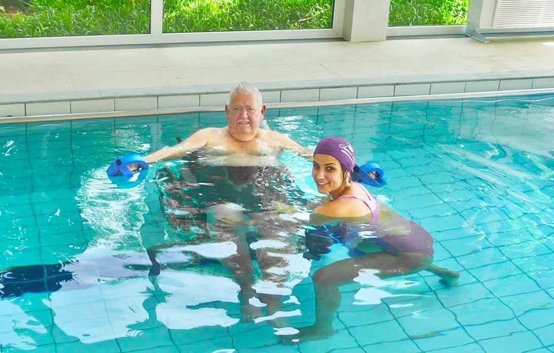 Hidroterapia no Serraville — reabilitação aquática com equipe especializada